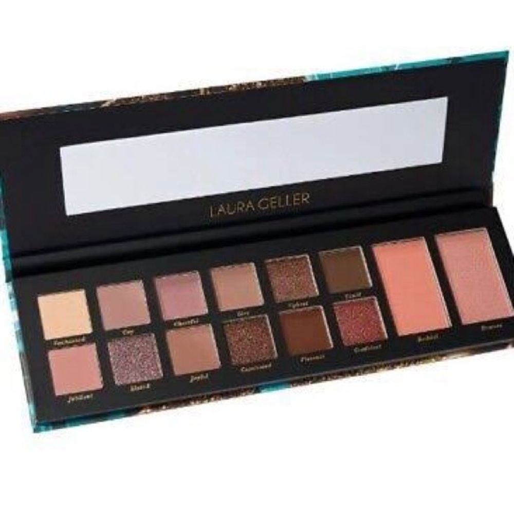Laura Gellar Blushing & Blissful 12 Multi-Finish Eyeshadows 1 Highlighter
